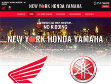 Tablet Screenshot of nyhondayamaha.com
